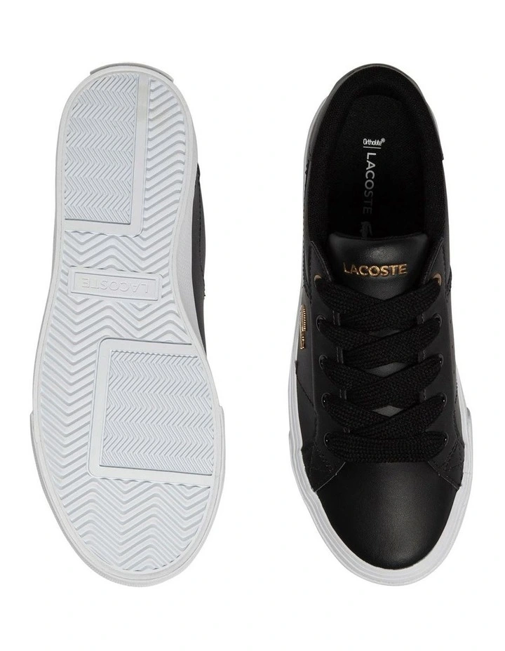 Ziane Platform Leather Sneaker in Black